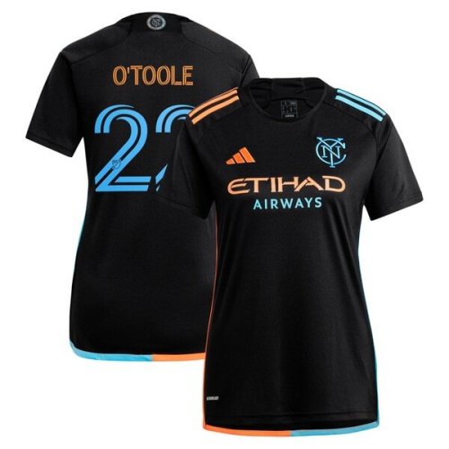 Kevin O'Toole New York City FC adidas Women's 2024 24/7 Kit Replica Player Jersey – Black
