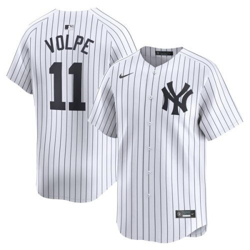 Anthony Volpe New York Yankees Nike Home Limited Player Jersey - White/Gray