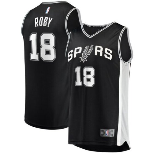 Isaiah Roby San Antonio Spurs Fanatics Branded Fast Break Replica Jersey - Icon Edition - Black