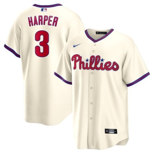 Bryce Harper Philadelphia Phillies Nike Alternate Replica Player Name Jersey - Cream/Red/White