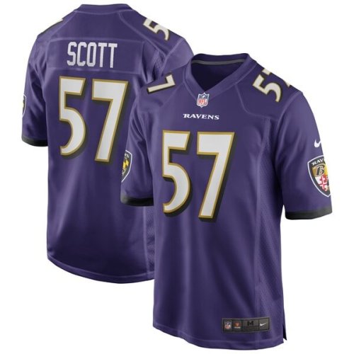 Bart Scott Baltimore Ravens Nike Game Retired Player Jersey - Purple