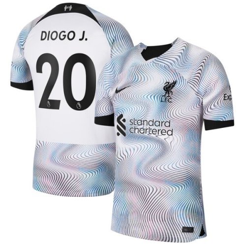Diogo Jota Liverpool Nike 2022/23 Home Breathe Stadium Replica Player Jersey - White