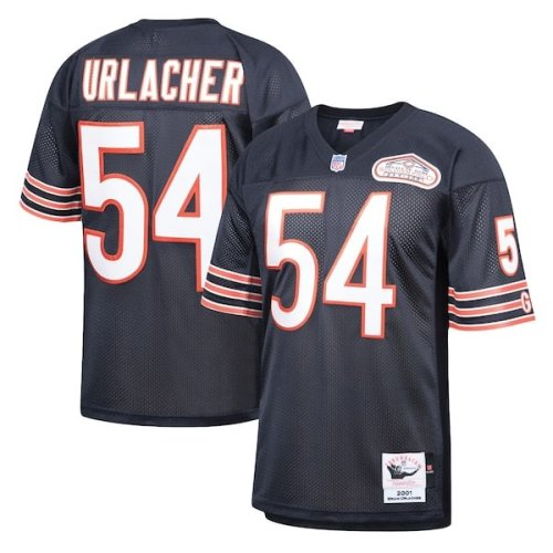 Brian Urlacher Chicago Bears 2001 Mitchell & Ness Authentic Throwback Retired Player Jersey - Navy