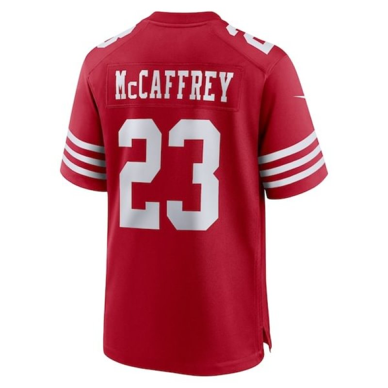 Christian McCaffrey San Francisco 49ers Nike Super Bowl LVIII Game Jersey - Scarlet