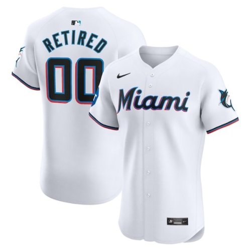 Miami Marlins Nike Home Elite Pick-A-Player Retired Roster Patch Jersey - White