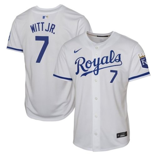 Bobby Witt Jr. Kansas City Royals Nike Youth Home Limited Player Jersey - White