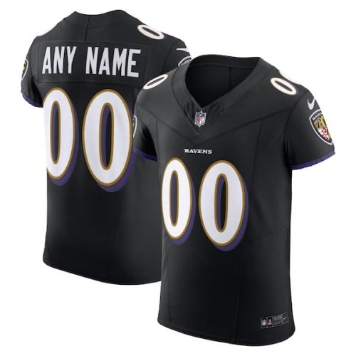 Baltimore Ravens Nike  Vapor F.U.S.E. Elite Custom Jersey - Black