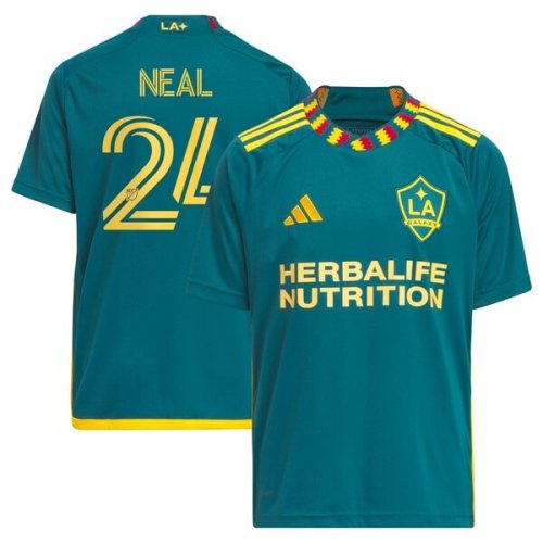 Jalen Neal LA Galaxy adidas Youth 2024 LA Kit Replica Player Jersey - Green