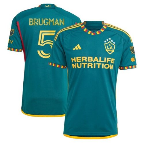 Gastón Brugman LA Galaxy adidas 2024 LA Kit Authentic Player Jersey - Green