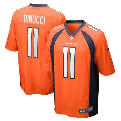 Ben DiNucci Denver Broncos Nike Team Game Jersey -  Orange