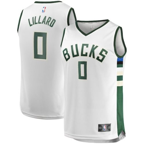 Damian Lillard Milwaukee Bucks Fanatics Branded Men's Fast Break Player Jersey - Association Edition - White