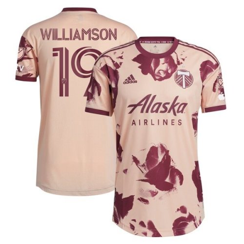 Eryk Williamson Portland Timbers adidas 2024 Heritage Rose Kit Authentic Player Jersey - Pink