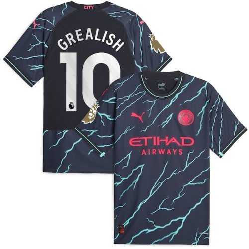 Jack Grealish Manchester City Puma 2023/24 Third Authentic Player Jersey - Navy