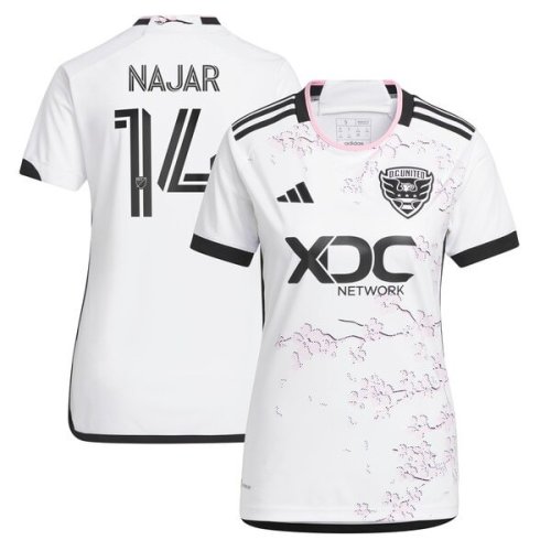 Andy Najar D.C. United adidas Women's 2024 The Cherry Blossom Kit Replica Player Jersey - White