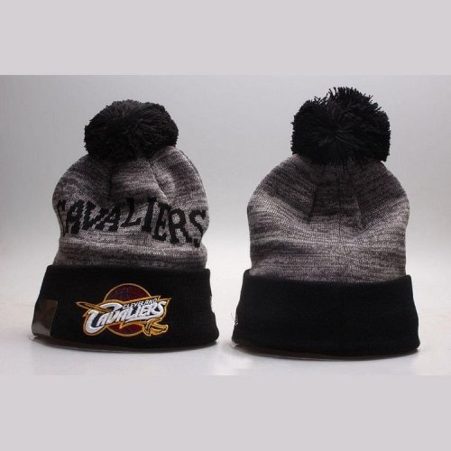 GRAY CLEVELAND CAVALIERS KNIT HAT