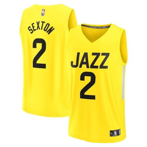 Collin Sexton Utah Jazz Fanatics Branded Fast Break Replica Player Jersey - Icon Edition - Yellow