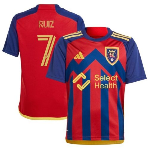 Pablo Ruiz Real Salt Lake adidas Youth 2024 Peak Utah Replica Player Jersey – Red
