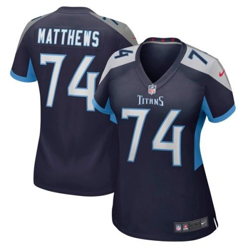 Bruce Matthews Tennessee Titans Nike Women's Retired Player Jersey - Navy/Light Blue