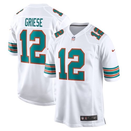 Bob Griese Miami Dolphins Nike Retired Player Jersey - White/Aqua