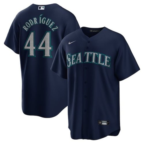 Julio Rodriguez Seattle Mariners Nike Official Replica Player Jersey - Navy/Aqua/White
