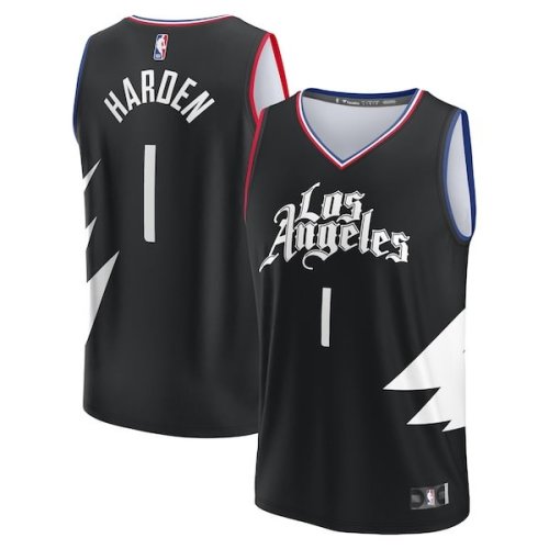 James Harden LA Clippers Fanatics Branded Fast Break Player Jersey - Statement Edition - Black