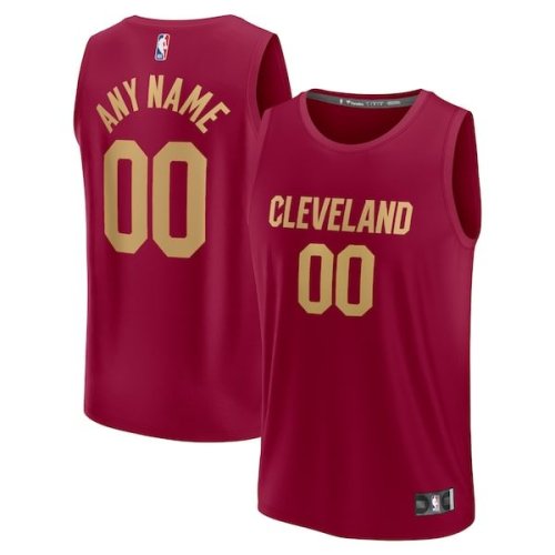 Cleveland Cavaliers Fanatics Branded Youth Fast Break Custom Jersey - Maroon - Icon Edition