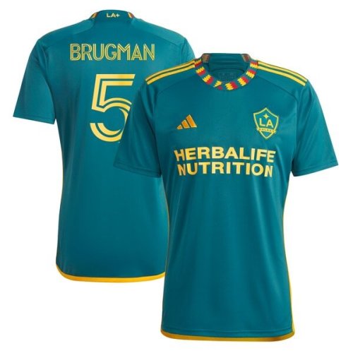 Gastón Brugman LA Galaxy adidas 2024 LA Kit Replica Player Jersey - Green