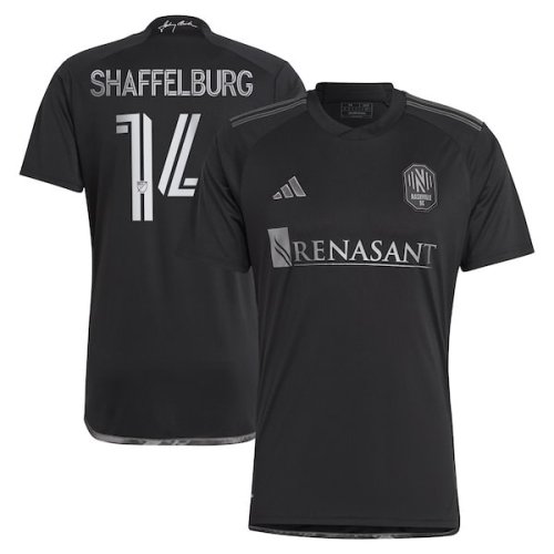 Jacob Shaffelburg Nashville SC adidas 2024 Man In Black Kit Replica Player Jersey - Black