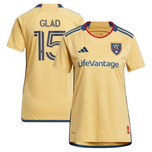 Justen Glad Real Salt Lake adidas Women's 2024 The Beehive State Kit Replica Player Jersey - Gold