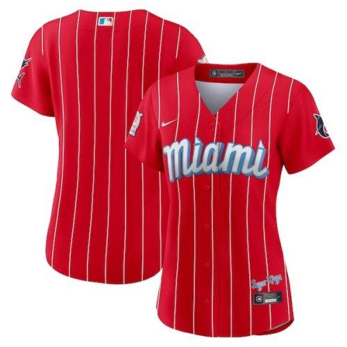 Miami Marlins Nike Women's City Connect Replica Jersey - Red