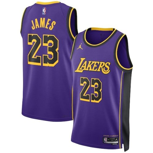 LeBron James Los Angeles Lakers Jordan Brand Unisex Swingman Jersey - Statement Edition - Purple
