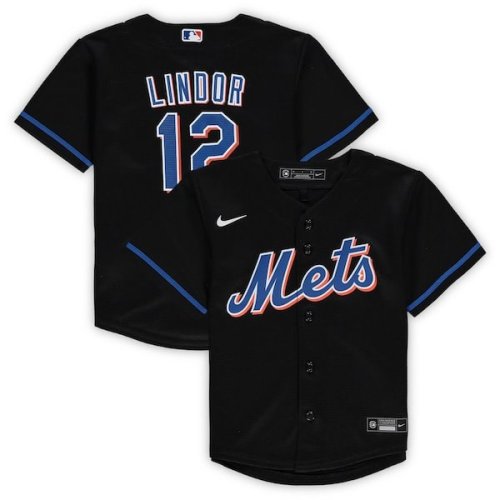 Francisco Lindor New York Mets Nike Toddler Alternate Replica Player Jersey - Black