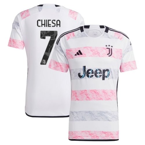Federico Chiesa Juventus adidas 2023/24 Away Replica Jersey - White/Black/Gray
