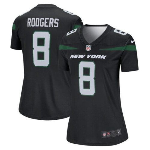 Aaron Rodgers New York Jets Nike Women's Alternate Legend Player Jersey - Stealth Black/Green/White