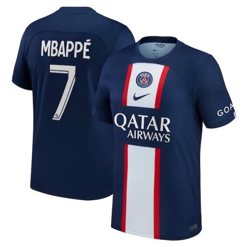Kylian Mbappé Paris Saint-Germain Nike 2022/23 Home Replica Player Jersey - Blue