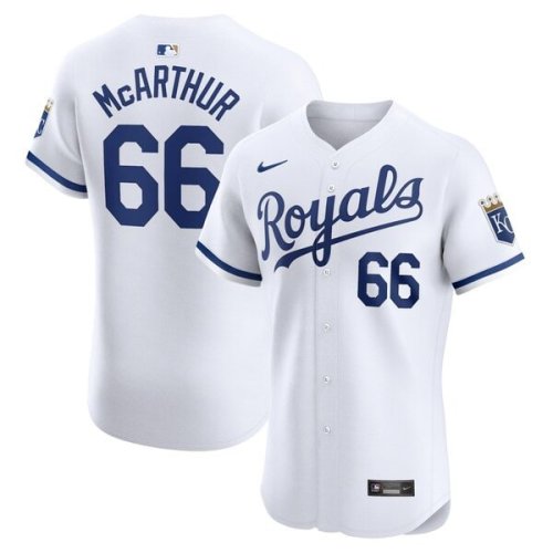 James Macarthur Kansas City Royals Nike Home Elite Player Jersey - White