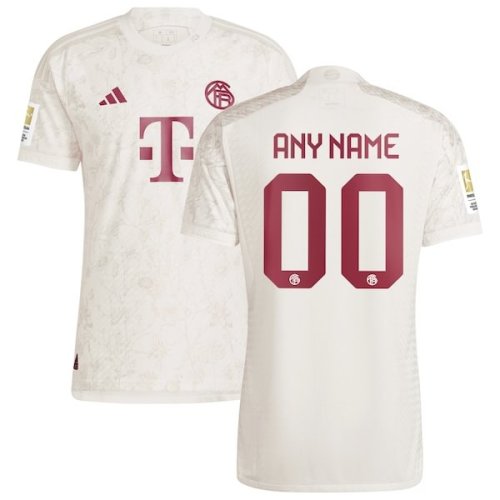 Bayern Munich adidas 2023/24 Third Custom Authentic Jersey - White