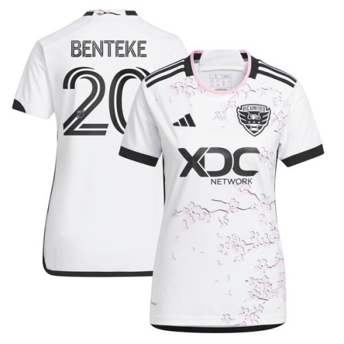 Christian Benteke D.C. United adidas Women's 2024 The Cherry Blossom Kit Replica Player Jersey - White