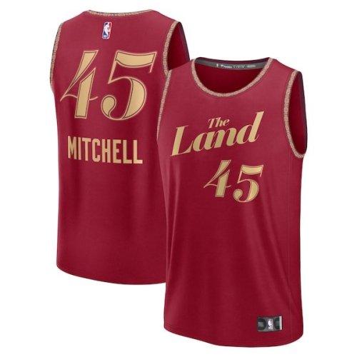 Donovan Mitchell Cleveland Cavaliers Fanatics Branded Unisex Fast Break Jersey - Wine - City Edition