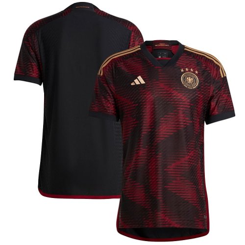 Custom Germany National Team adidas 2022/23 Away Authentic Jersey - Black