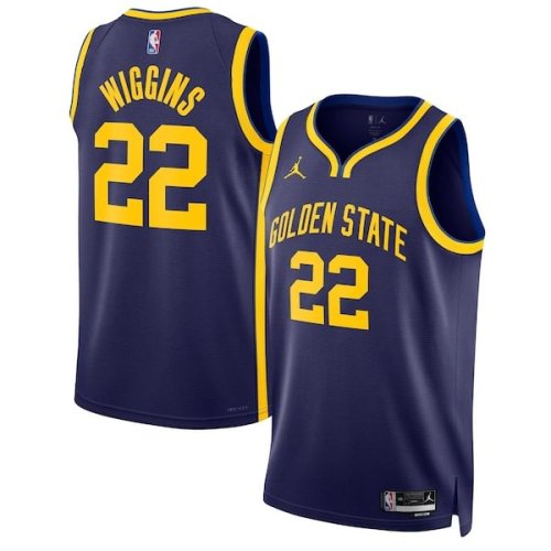 Andrew Wiggins Golden State Warriors Jordan Brand Unisex Swingman Jersey - Statement Edition - Navy
