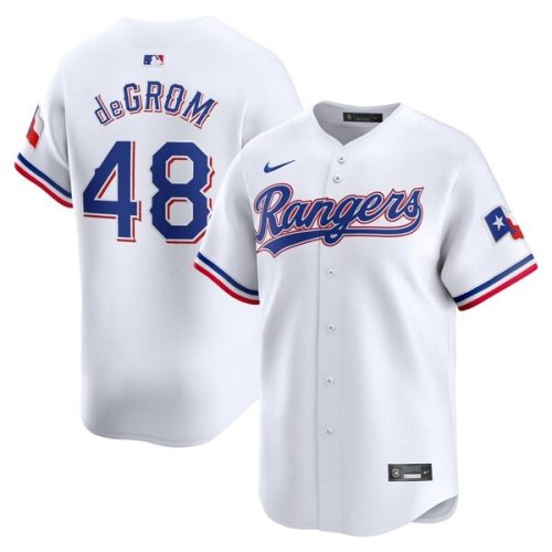 Jacob deGrom Texas Rangers Nike Home Limited Player Jersey - White/Gray