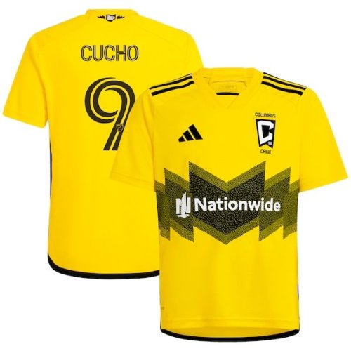 Cucho Hernández Columbus Crew adidas Youth 2024 The Home Kit Replica Player Jersey - Yellow