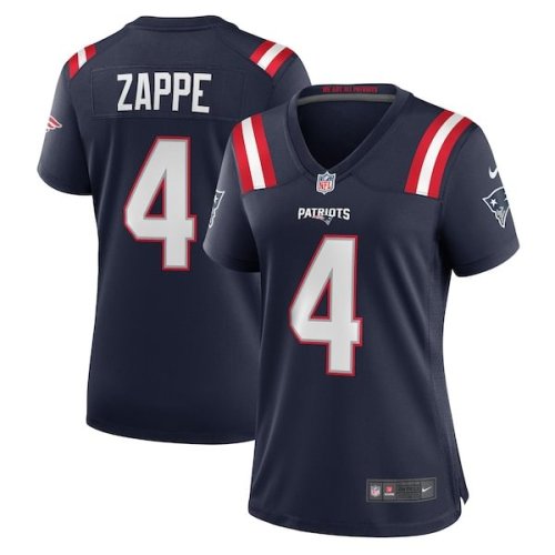 Bailey Zappe New England Patriots Nike Women's Game Player Jersey - Navy/Red/White