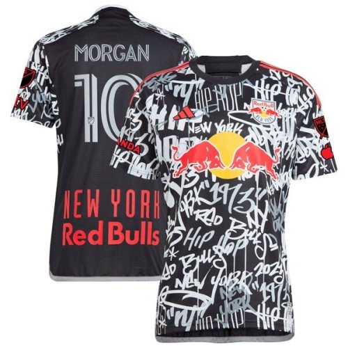 Lewis Morgan New York Red Bulls adidas 2024 Freestyle Authentic Player Jersey - Black