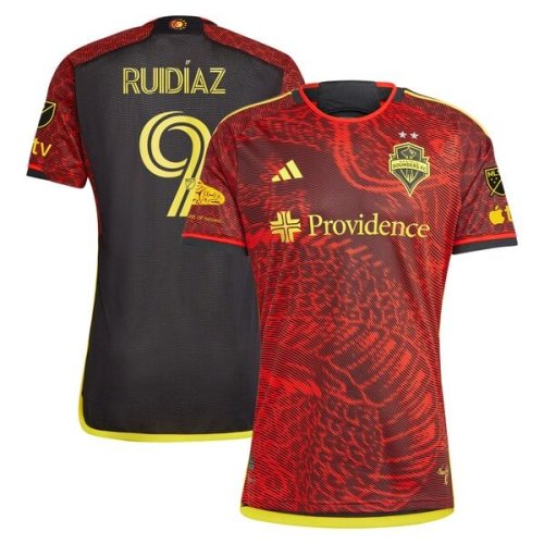Raul Ruidiaz Seattle Sounders FC adidas 2024 The Bruce Lee Kit Authentic Jersey - Red