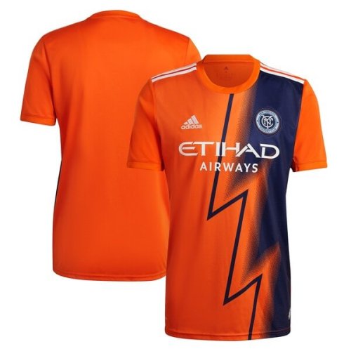 New York City FC adidas 2022 The Volt Kit Replica Blank Jersey - Orange