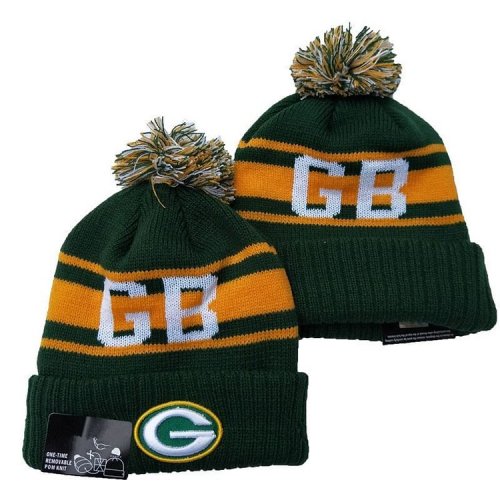GREEN STRIPED GREEN BAY PACKERS KNIT HAT