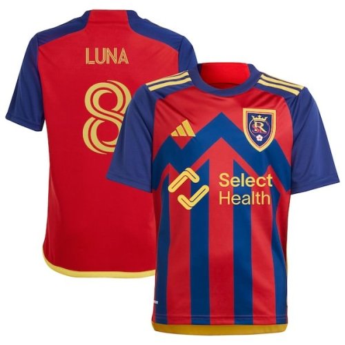 Diego Luna Real Salt Lake adidas Youth 2024 Peak Utah Replica Player Jersey – Red