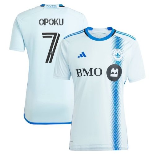 Kwadwo Opoku CF Montreal adidas 2024 La Main Replica Player Jersey – Light Blue